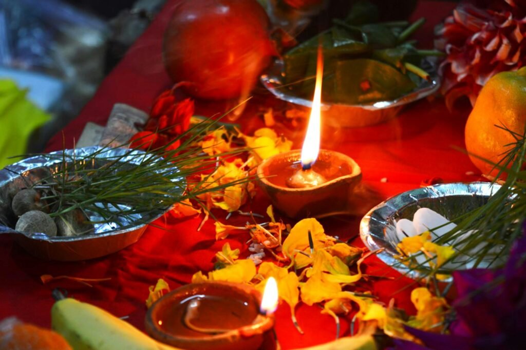 Dashain and Tihar: Nepal's Biggest Festivals, Explained Traditional tika and jamara blessing during Dashain, Nepal's biggest festival